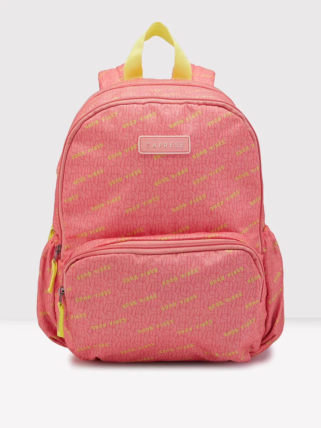 Caprese Zoe Medium Peach Backpack