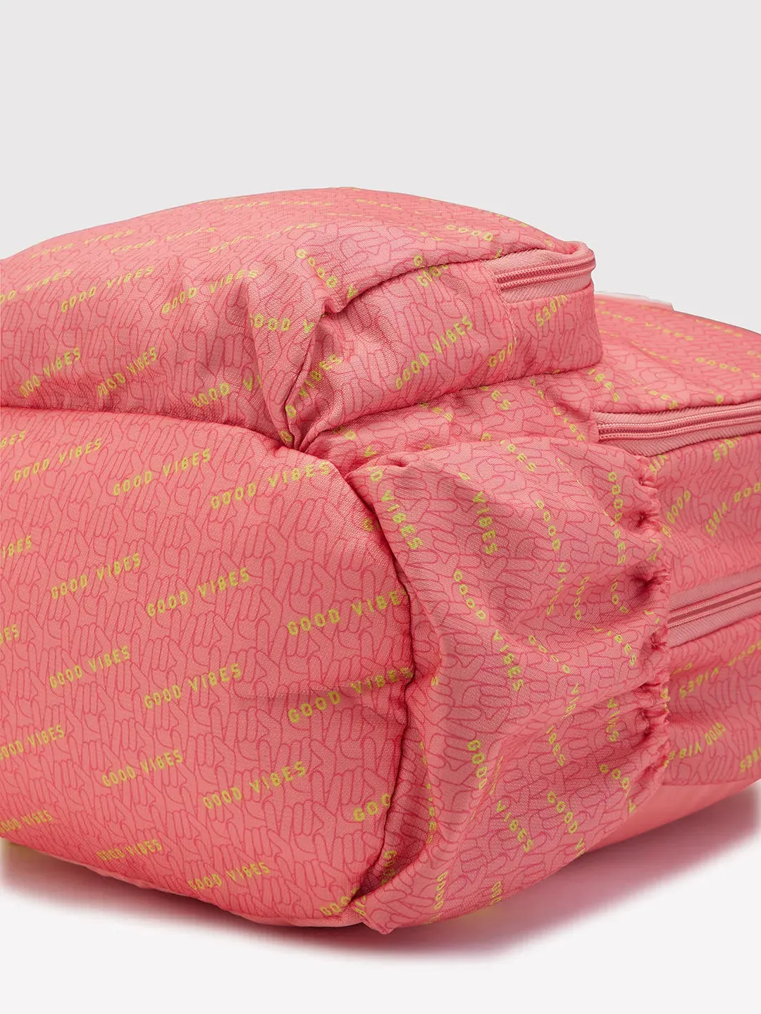 Caprese Zoe Medium Peach Backpack