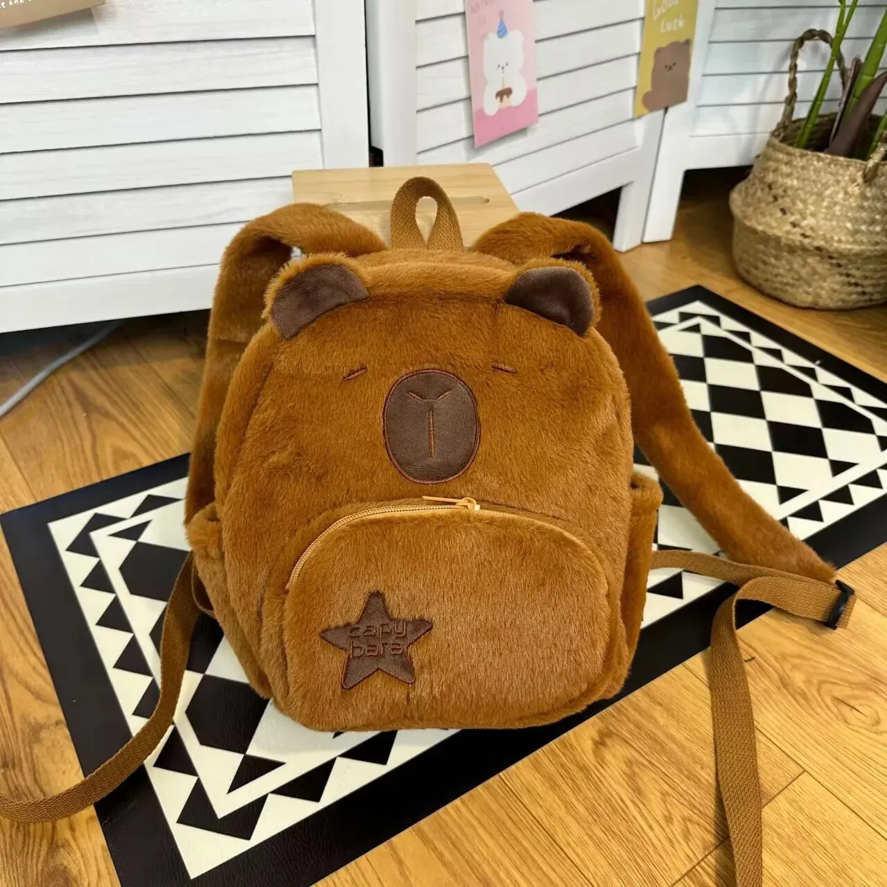 Capybara Plush Backpack