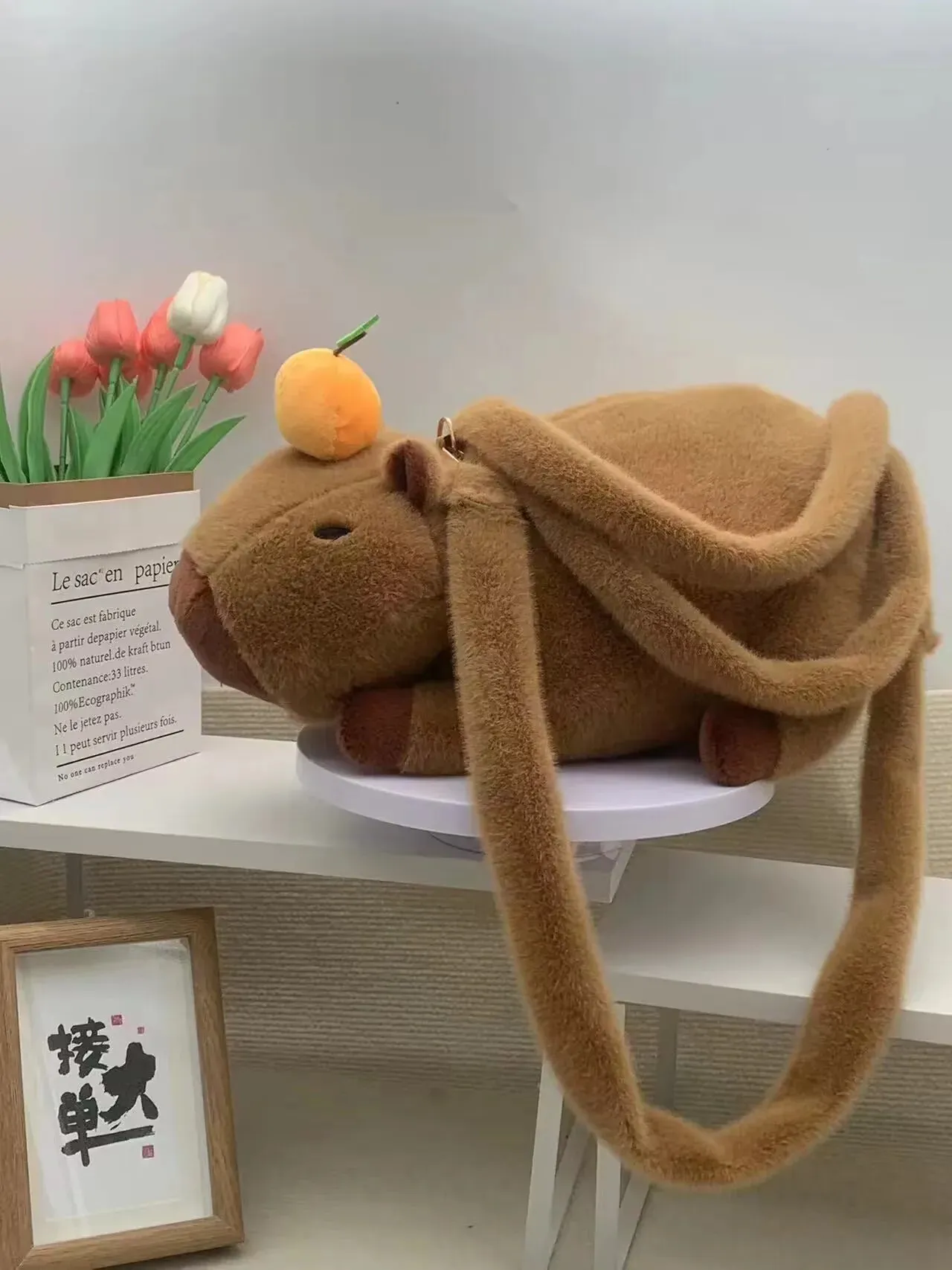 Capybara Plush Backpack
