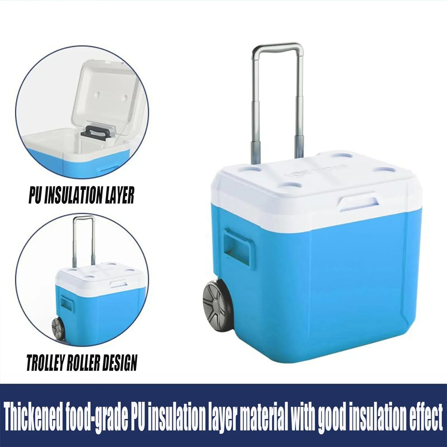 Car Camping Coolers for Nissan Navara/Titan/Versa Drive Modelo, Leak Proof Cooler, Portable Lightweight Ice Chest Box, Compartments Waterproof Insulated Bag