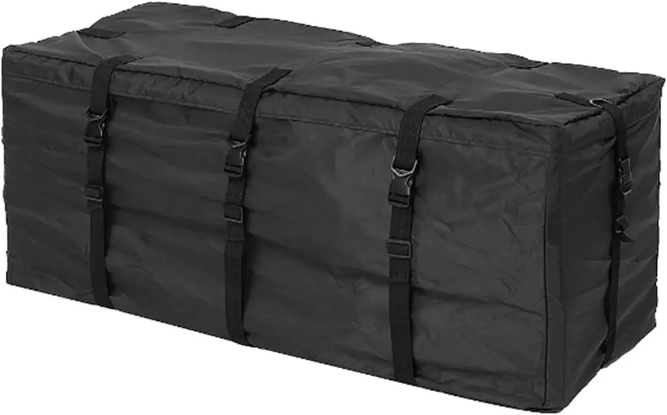 Car Roof Duffel Bag Protective Luggage Bag Rooftop Carrier Black Storage Travel SUV Van Black