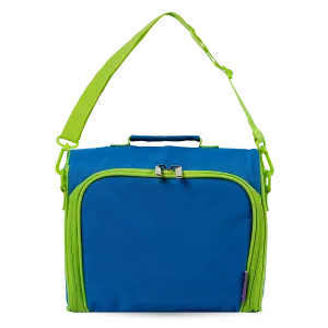 Casey Lunch Bag With Shoulder Strap in Blue