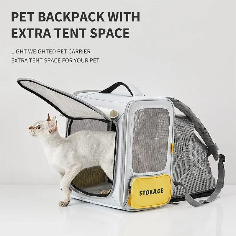 Cat Carrier Backpack Foldable Expandable 2 Color Bag