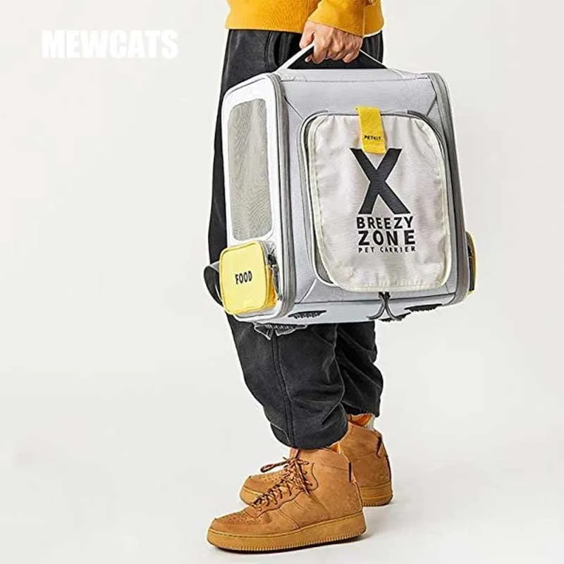Cat Carrier Backpack Foldable Expandable 2 Color Bag