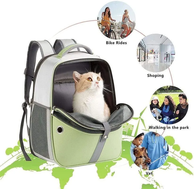 Cat Carrier Bag Foldable 4 Color Expandable Backpack
