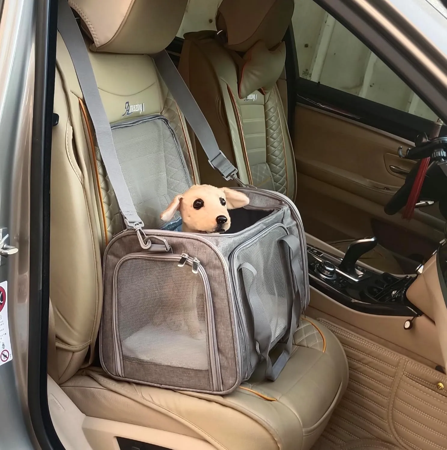 Cat Carrier Dog Carrier Pet Carrier Cat Bags for Small Medium Cats Dogs Puppies of 15 Lbs,of Airline Approved Small Dog Bag Soft Sided,Collapsible Travel Puppy Carrier (Medium, Grey)