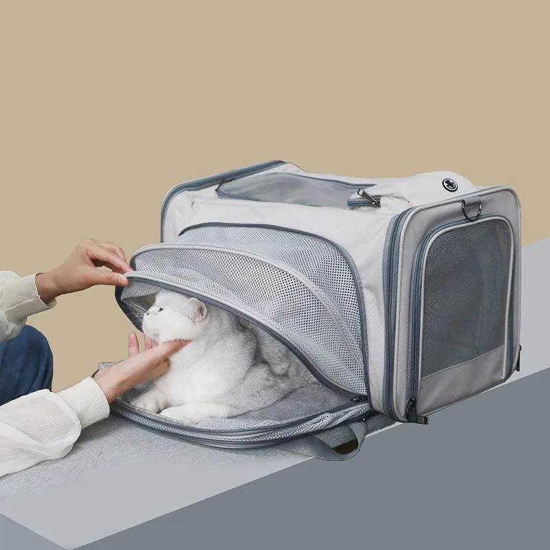 Cat Carrier On Wheels Tote Expandable 3 Style Rolling Luggage
