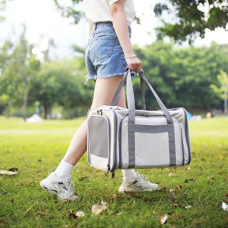 Cat Carrier On Wheels Tote Expandable 3 Style Rolling Luggage