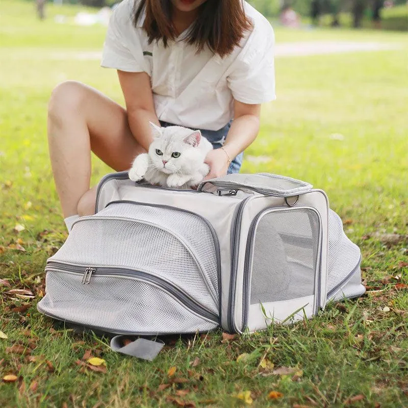 Cat Carrier On Wheels Tote Expandable 3 Style Rolling Luggage