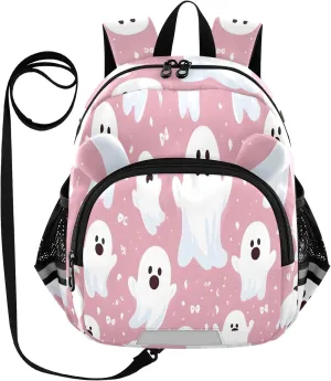 CEBUGI Toddler Backpack for Boys Girls Preschool Kindergarten Backpack Cute Ghosts Travel Bag for 4-6