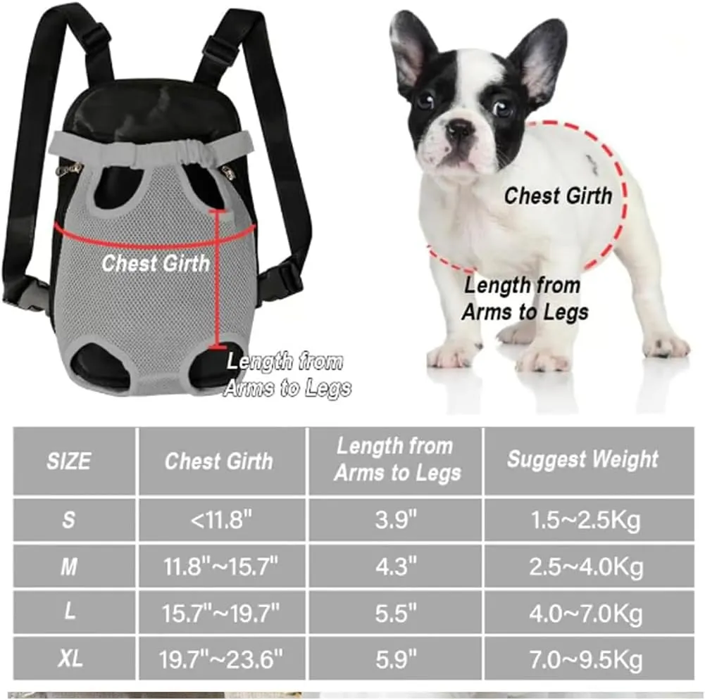 Celery Pets Pet Travel Leg-Out Backpack, Adjustable Front Cat Dog Carrier Backpack Travel Bag, Pet Legs Out Carrier Backpack Carrier, Free Your Hands for Easy Trave (Purple, Medium)