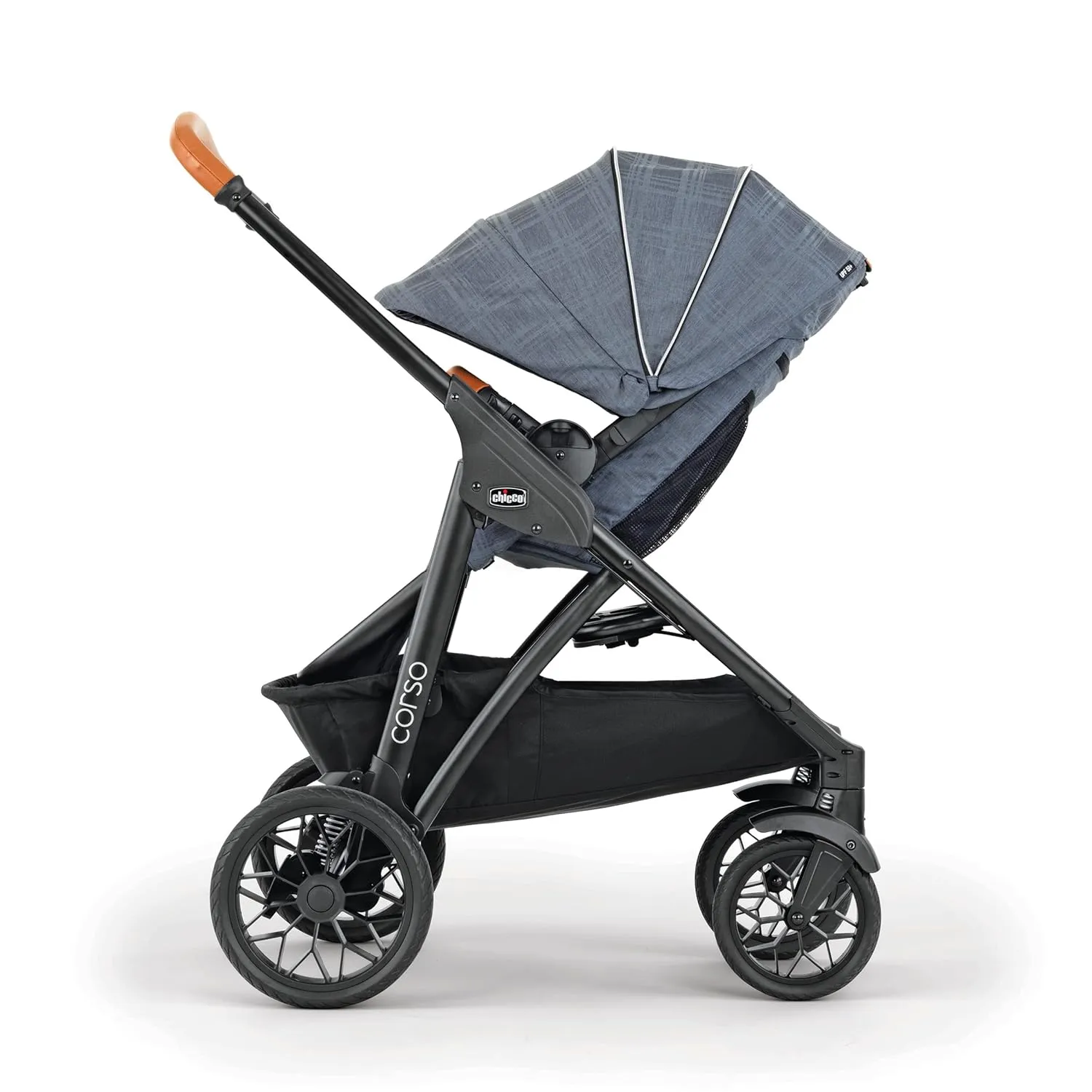 Chicco Modular Travel System - Corso LE Stroller, KeyFit 35 Infant Car Seat and Base - Stroller and Car Seat Combo in Veranda/Grey
