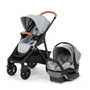 Chicco Modular Travel System - Corso LE Stroller, KeyFit 35 Infant Car Seat and Base - Stroller and Car Seat Combo in Veranda/Grey