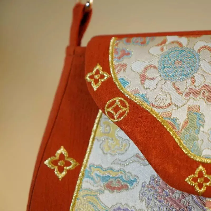 Chinese New Year Crossbody Merchant Bag for Women