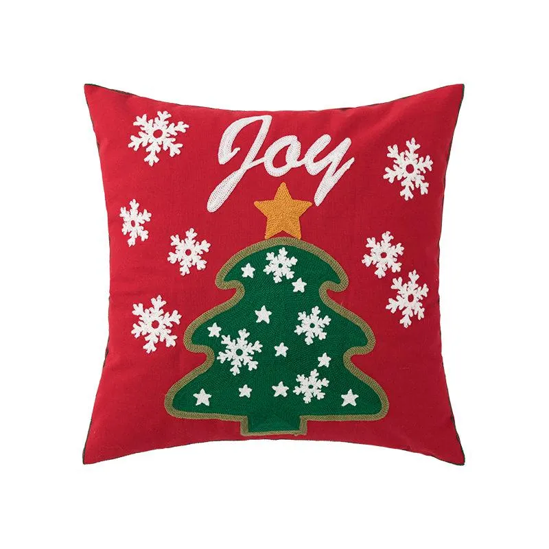 Christmas Embroidered Pillowcase