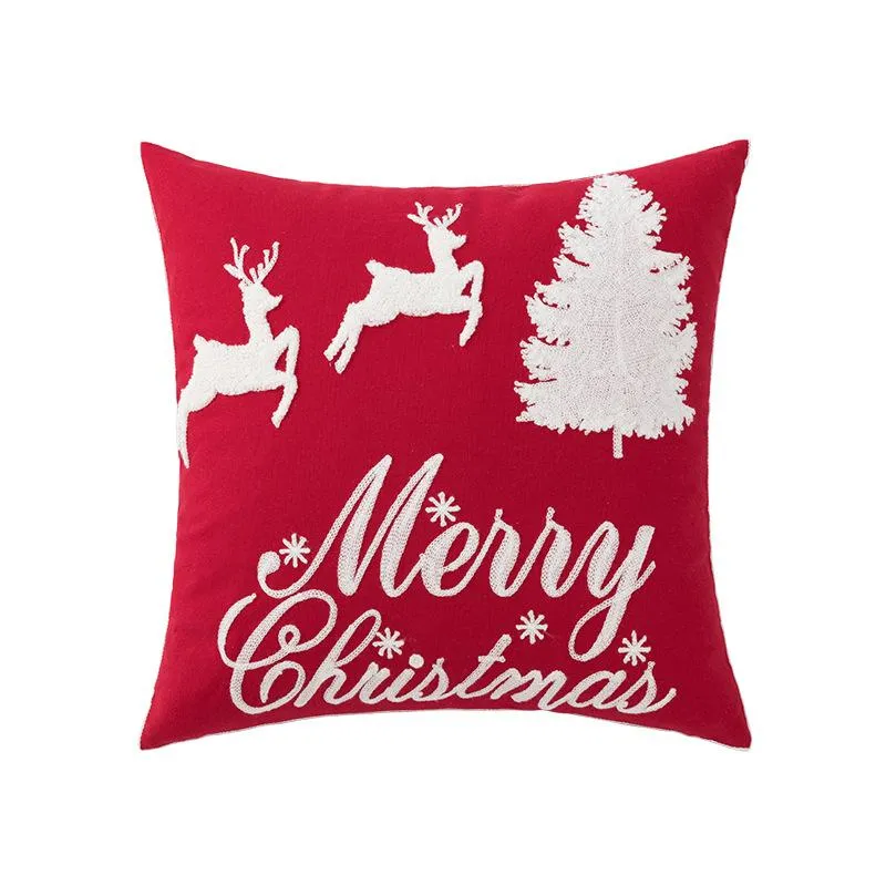 Christmas Embroidered Pillowcase