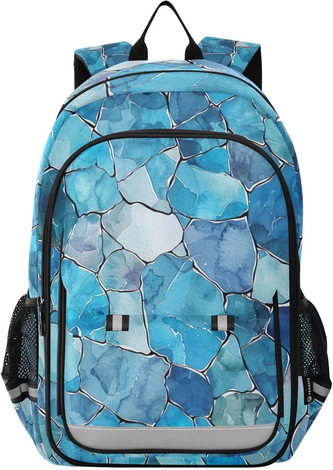Church Stained Glass Mosaic Watercolor Print Backpack for Boys Middle-School Elementary Bookbags 20325375