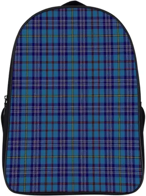 Citadel Military Academy Tartan Double Compartment Large Capacity Backpack Unisex
