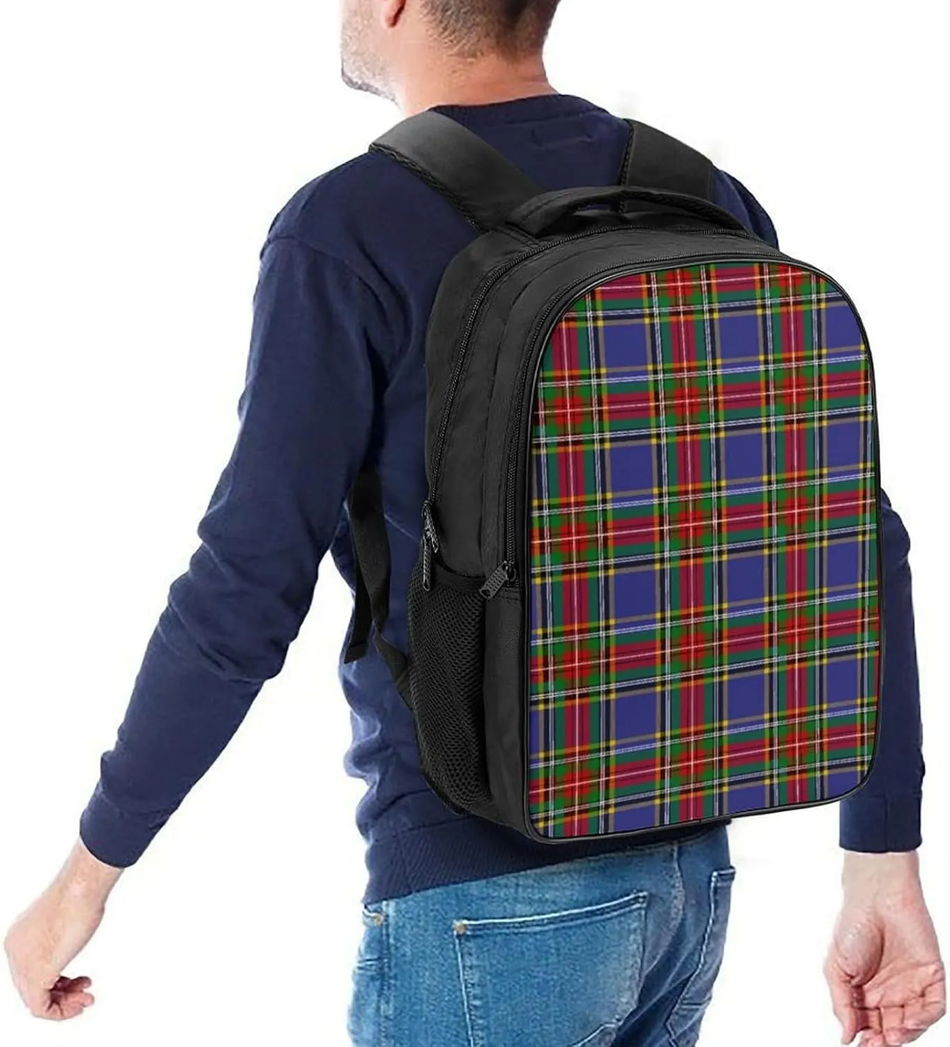 Clan MacBeth Tartan Double Compartment Large Capacity Backpack Unisex