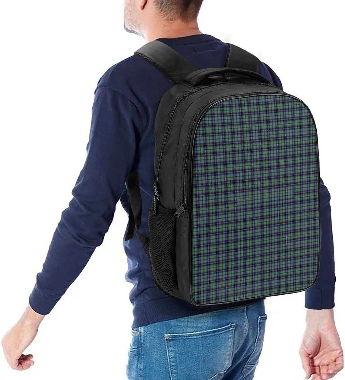 Clan Stevenson Tartan Double Compartment Large Capacity Backpack Unisex