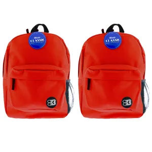 Classic Backpack 17" Red, Pack of 2