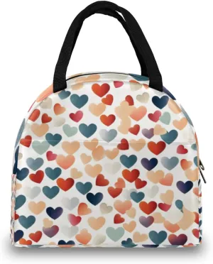 Classic Romance Theme Lunch Tote Bag Reusable Insulated Bags Waterproof Adult Portable Meal Cooler Pack for Women Men Picnic Office Work Travel