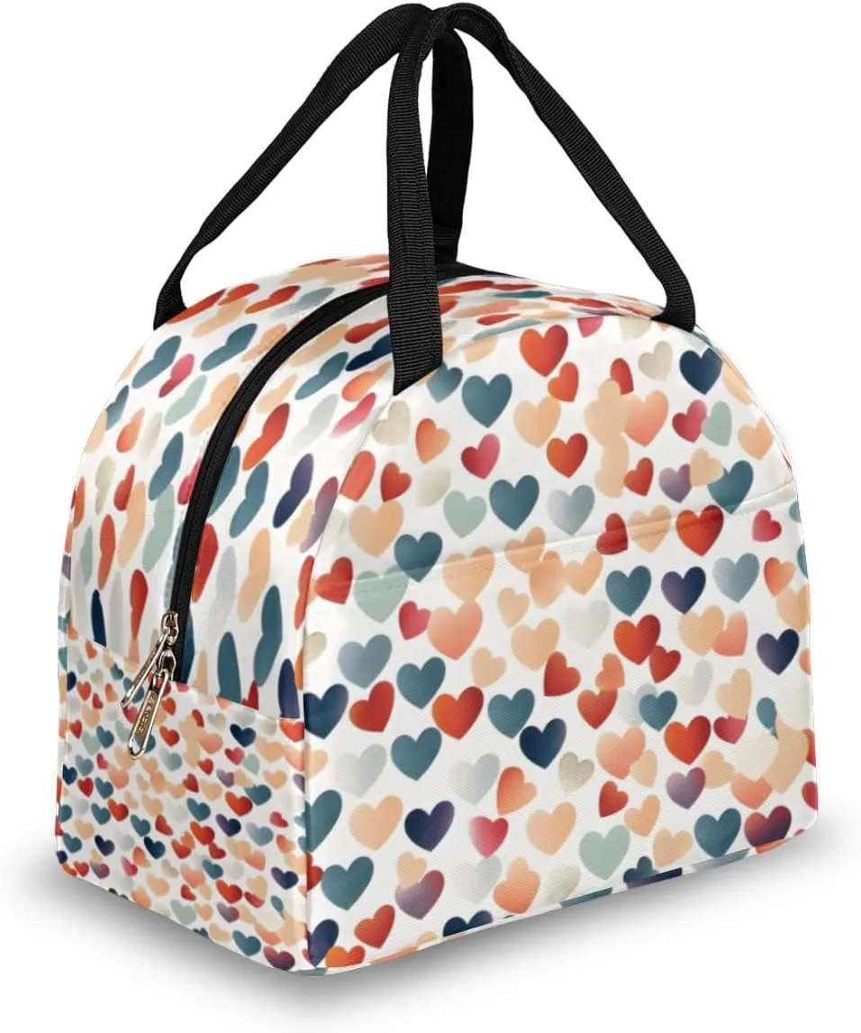 Classic Romance Theme Lunch Tote Bag Reusable Insulated Bags Waterproof Adult Portable Meal Cooler Pack for Women Men Picnic Office Work Travel