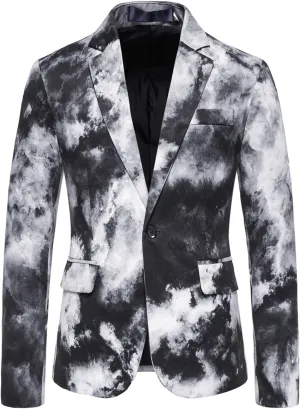 Coat for Man Winter Fall Print Slim Tunic Work Blazer Festival Christmas Blazers Coats Man 2023 Fashion