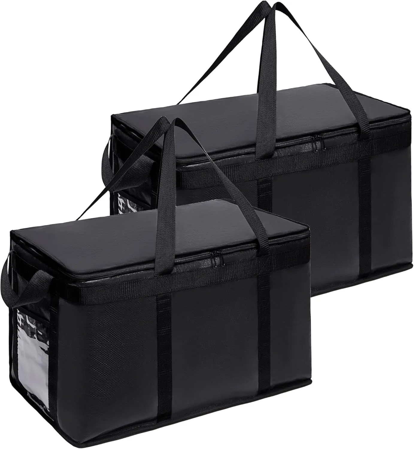 Commercial Lightweight Insulated Delivery Bag Carrier XXXL 23"X14"15" (2 Packs)