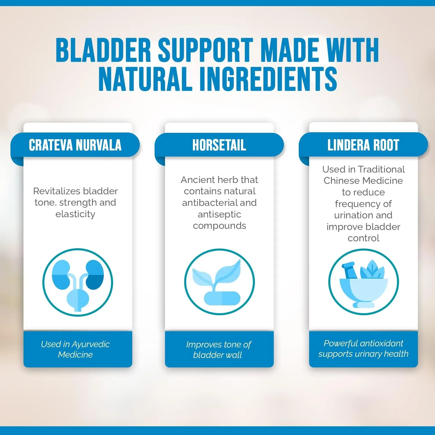 Control Supplement for Women & Men – Bladder Support Supplement to Help Reduce Urinary Leaks, Frequency & Urgency - 60 Count (1 Bottle)