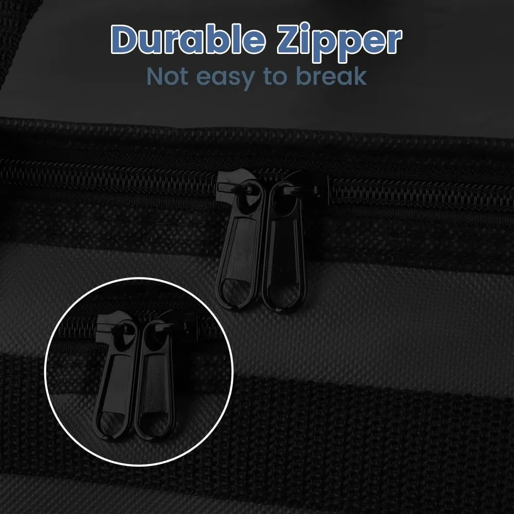 Cooler Insulated Food Delivery Bag & Drink Carrier with Hard Bottom, XXX-Large Pizza Bags for Doordash/Uber Eats, Grocery Catering Travel Thermal Frozen Carrier, Cold Warmer Accessories for Door Dash