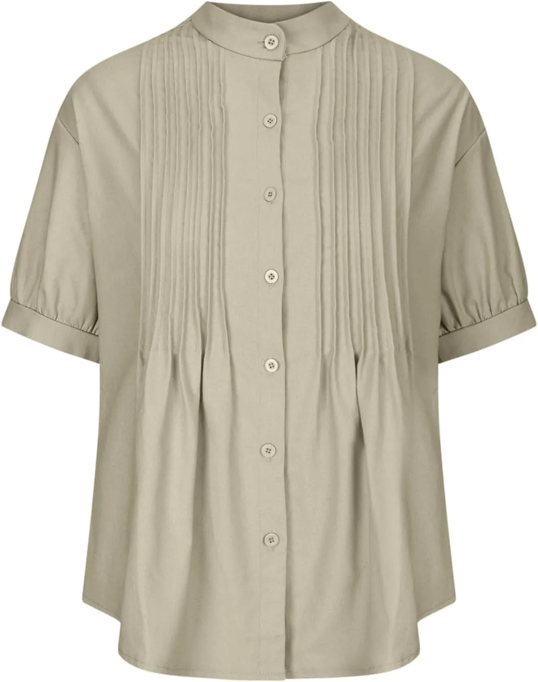 Cotton Tops for Women Loose Fit Button Down Blouses Boho Summer Shirt Dressy Casual 2024 Trendy Outfits