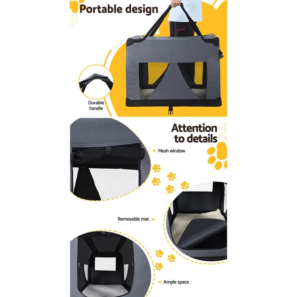 Crate Rich variety Dog Cat Carrier Portable Car i.Pet Soft Pet 82x58CM XL Unbeatable price Travel Foldable