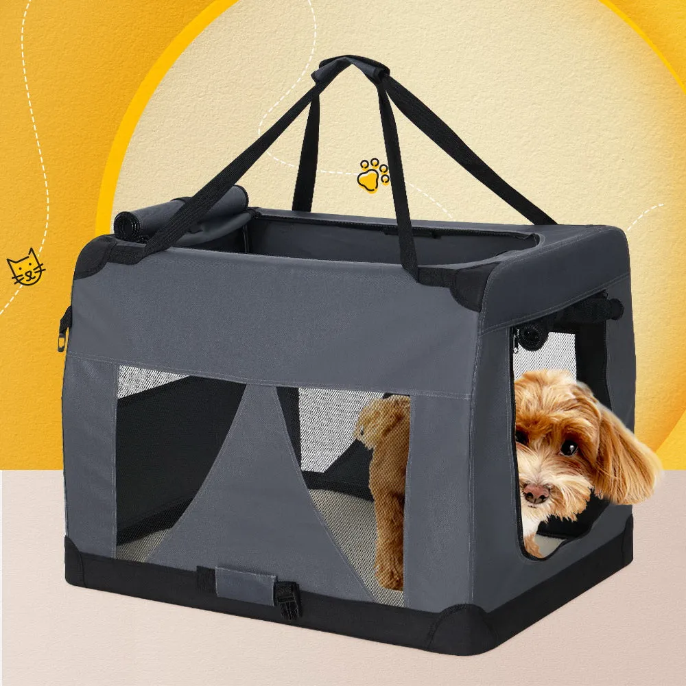 Crate Rich variety Dog Cat Carrier Portable Car i.Pet Soft Pet 82x58CM XL Unbeatable price Travel Foldable