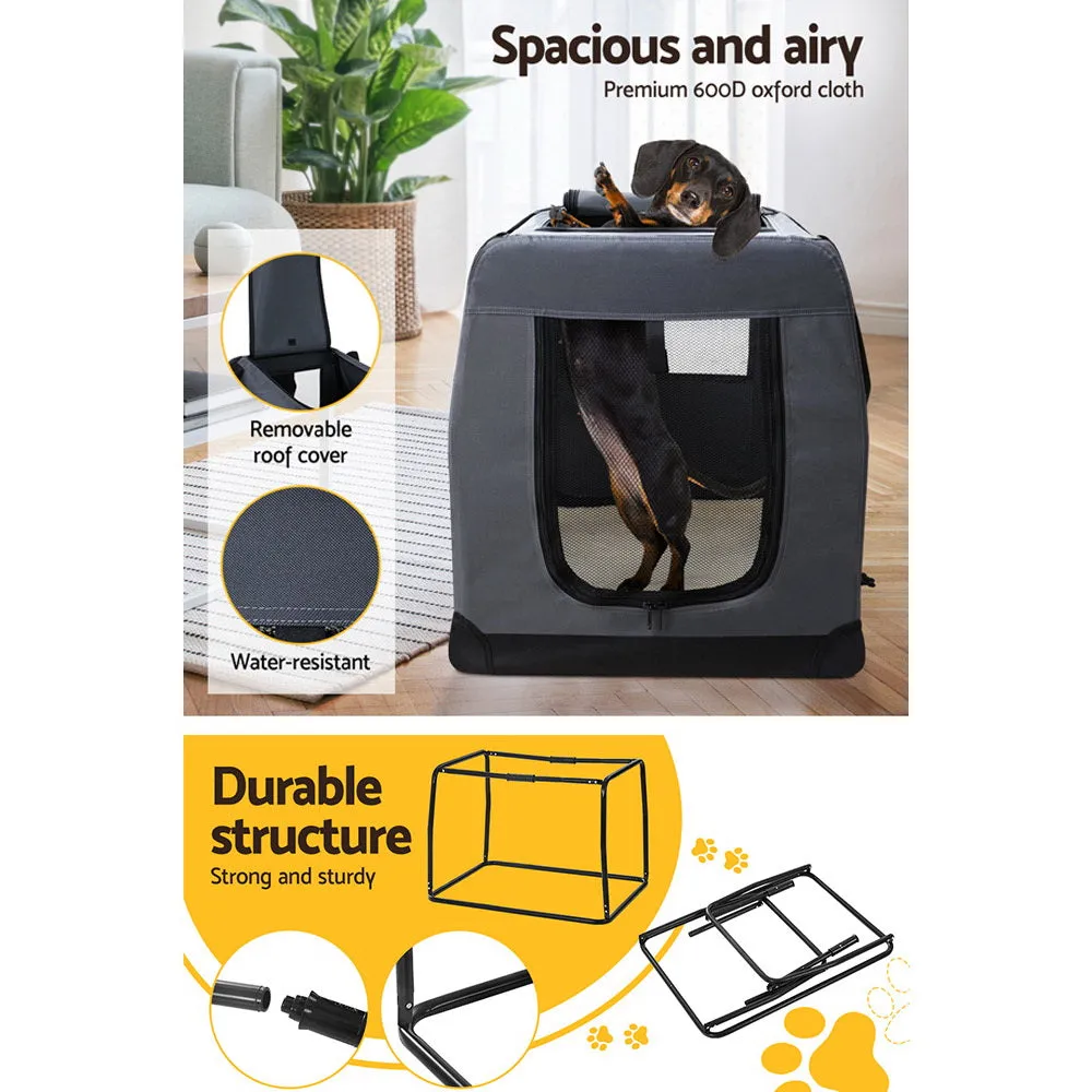 Crate Rich variety Dog Cat Carrier Portable Car i.Pet Soft Pet 82x58CM XL Unbeatable price Travel Foldable