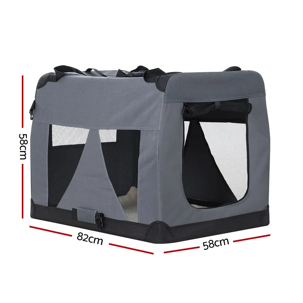 Crate Rich variety Dog Cat Carrier Portable Car i.Pet Soft Pet 82x58CM XL Unbeatable price Travel Foldable
