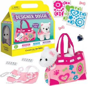 Creativity for Kids Designer Doggie: DIY Plush Toy Dog and Pet Carrier - Arts and Crafts for Girls Ages 4-5 , Toddler Activities and Toys for Girls, Gifts for Kids