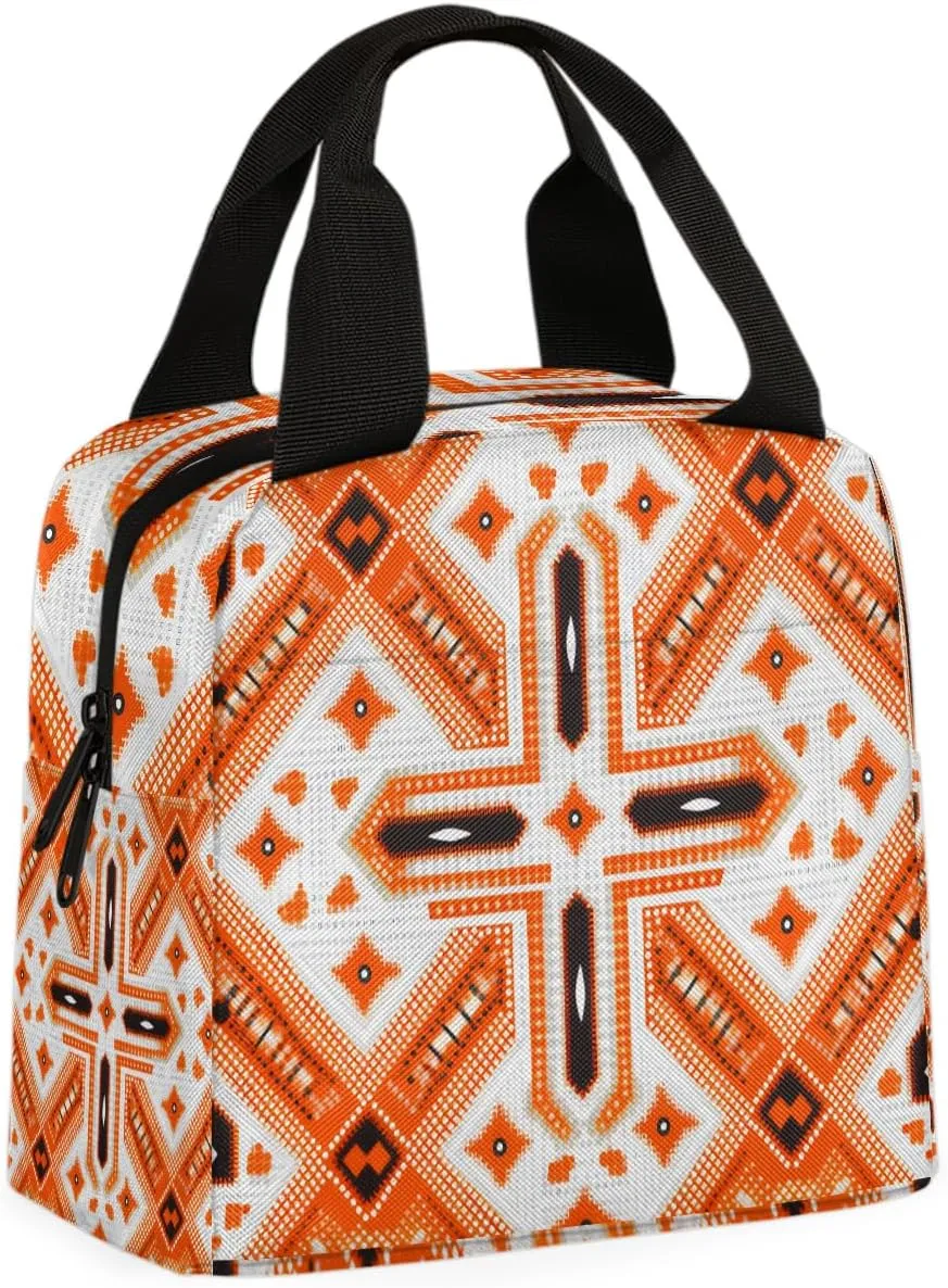 Culture Tribes Lunch Bag Tribe Native Tote Lunch Bag Reusable Lunch Box Leakproof Cooler Bag