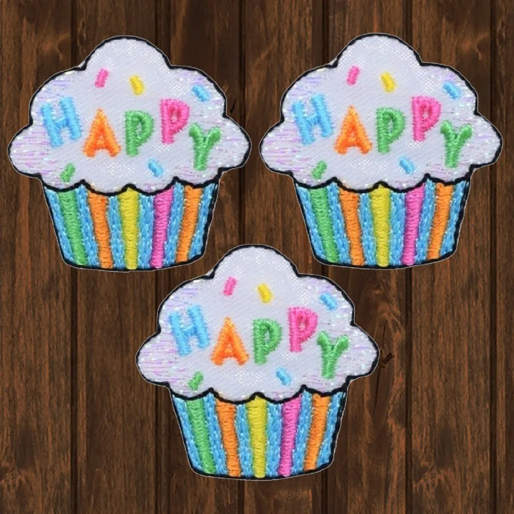 Cupcake Embroidered Patch — Iron On