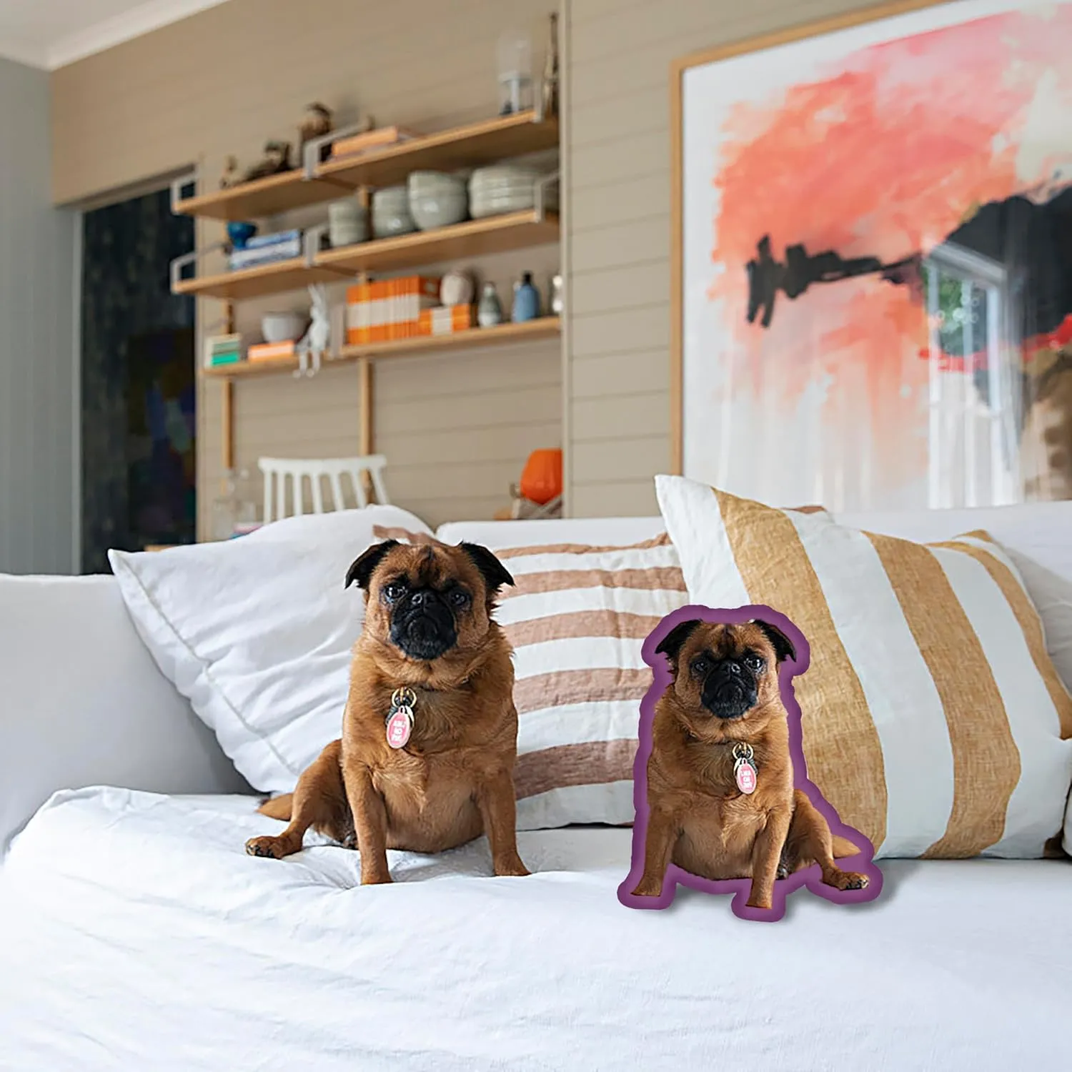 Custom Dog Pillow, Custom Cat Pillow Pet Pillows Personalized Photo Picturev Customized Pillows with Photos Mother's Day/Graduation/Father's Day (18inch)