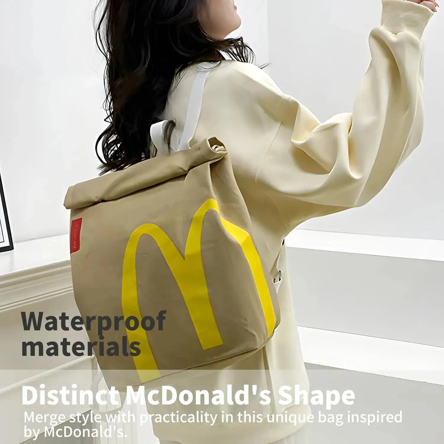Cute McDonald's Vintage Canvas Backpack