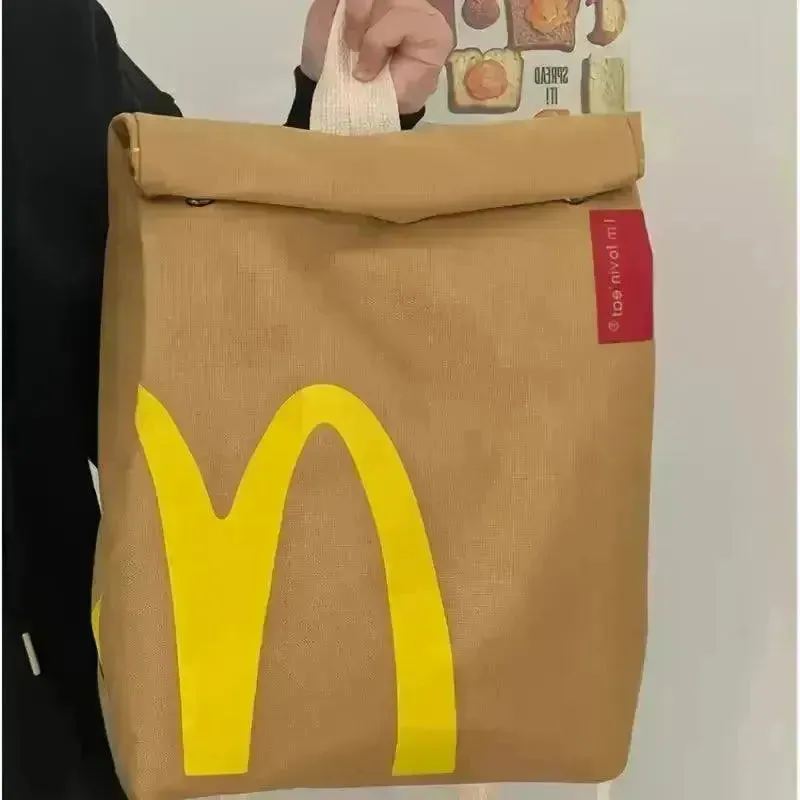 Cute McDonald's Vintage Canvas Backpack