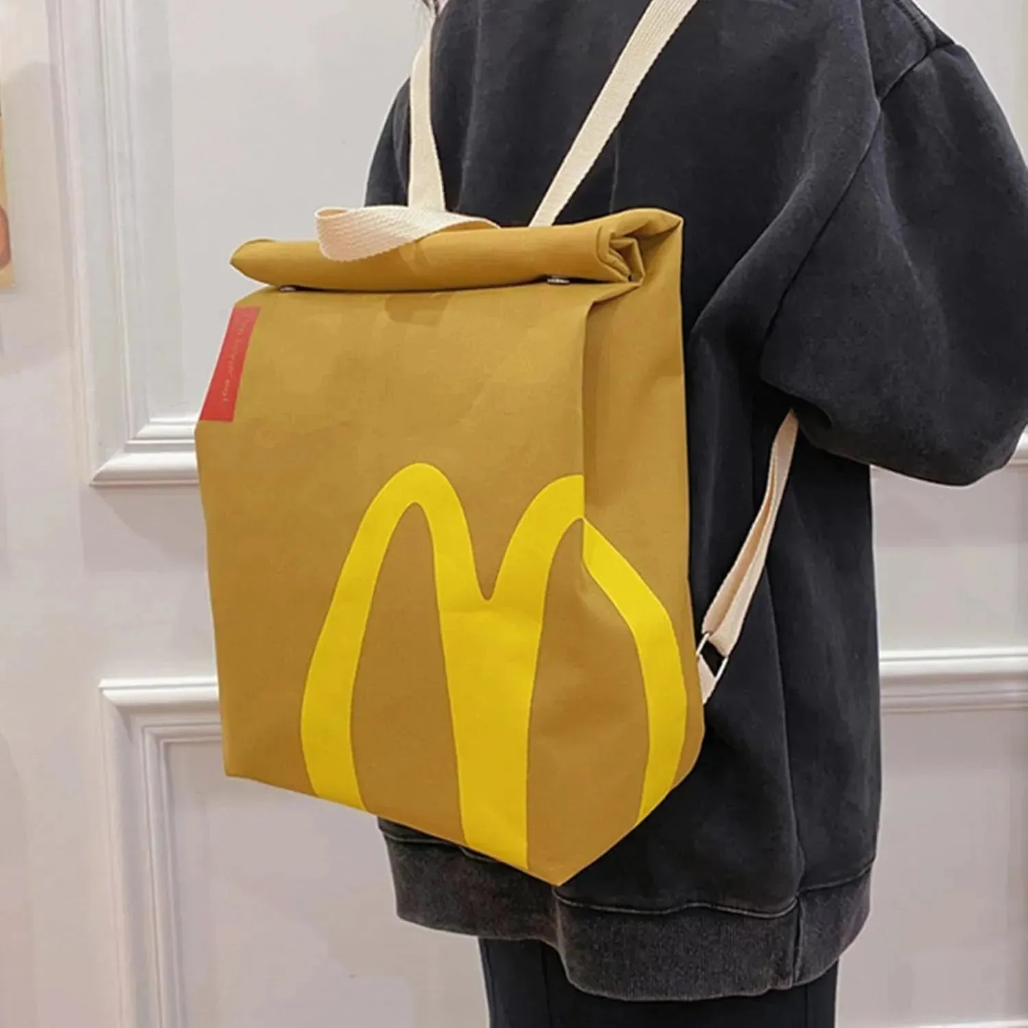 Cute McDonald's Vintage Canvas Backpack