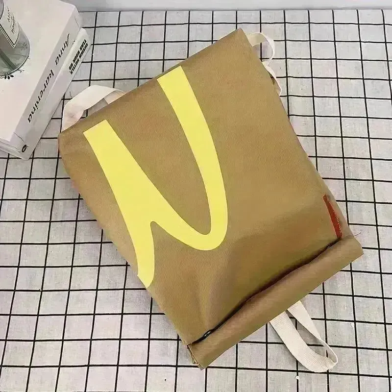 Cute McDonald's Vintage Canvas Backpack