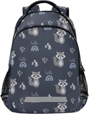 Cute Raccoon Kids Backpack for Boys Space Animal Unicorn Backpacks Preschool Toddler BookBags Kindergarten Elemetary School Bags One Size