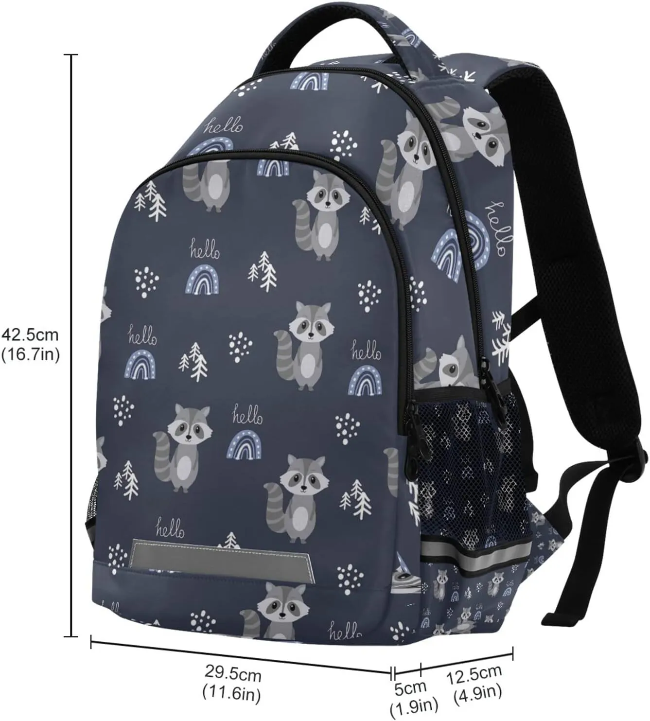 Cute Raccoon Kids Backpack for Boys Space Animal Unicorn Backpacks Preschool Toddler BookBags Kindergarten Elemetary School Bags One Size