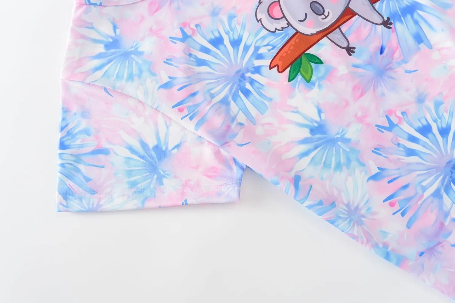 CYCHELRY Teen Girls Nightgowns-Trendy Tie Dye Short Sleeve Sleepwear Cute Polyster Nightdress Tween Pajamas Size 8-16