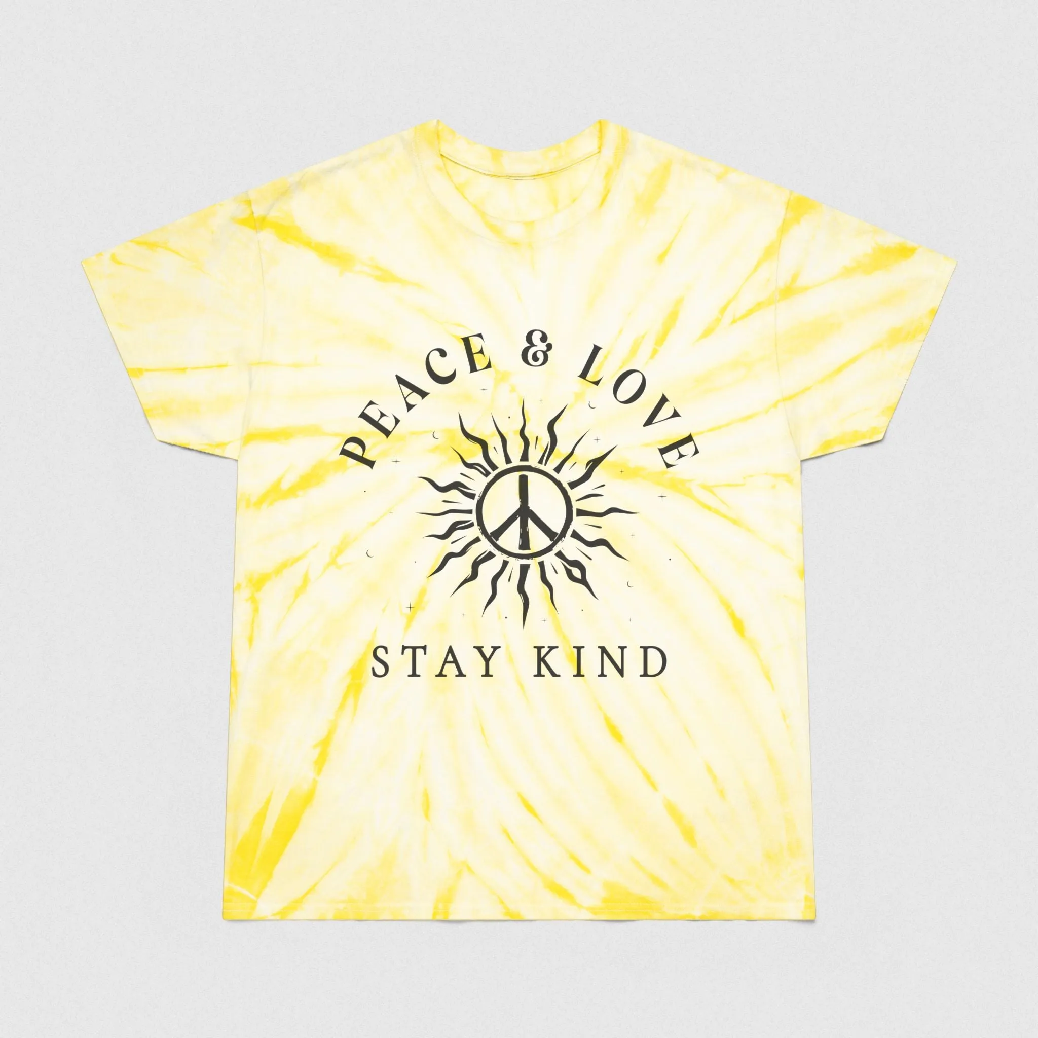 Cyclone Tie-Dye Peace Sign Shirt for Men