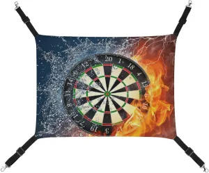 Dart Board Target Water Fire Cat Hanging Hammock Soft Breathable Pet Cage Dog Hammock with Adjustable Straps and Metal Hooks, style, 202403255